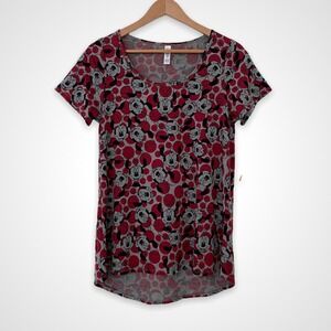 LuLaRoe Disney Women's Sz Small Multicolor Minnie Mouse Classic T Shirt Top NWT